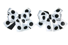 Load image into Gallery viewer, Spotty Ribbon Hair Bobbles (Various Colours) - Accessories
