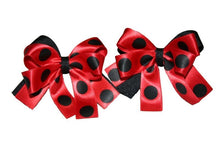 Load image into Gallery viewer, Spotty Ribbon Hair Bobbles (Various Colours) - Accessories