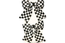 Load image into Gallery viewer, Checked Bow Hair Clips (Various Colours) - Accessories
