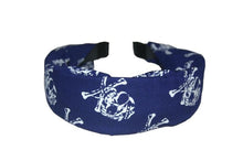 Load image into Gallery viewer, Cloth Pirate Skull and Crossbones Hair Band (Various Colours) - Accessories