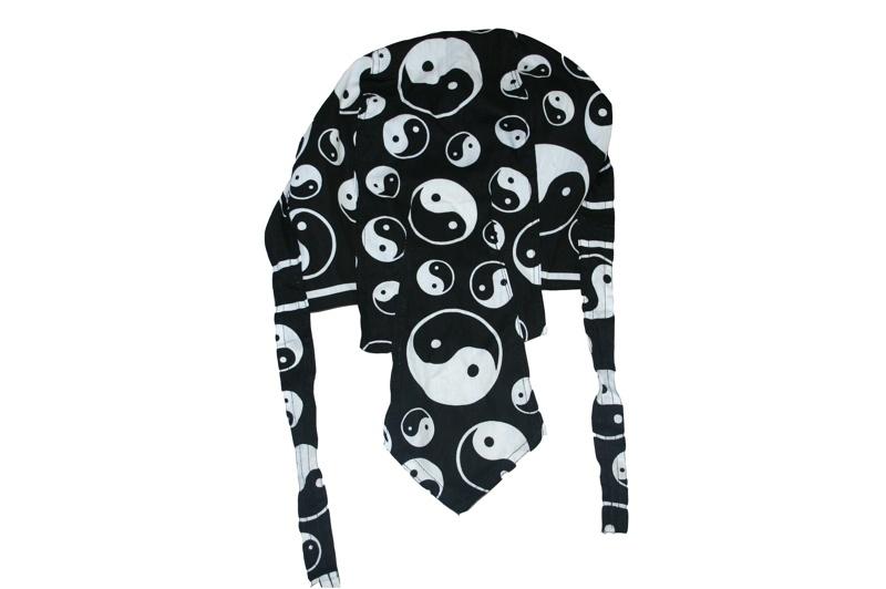 Black and White Ying Yang Zandana - Accessories