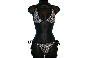 Zebra Print Bikini - Bikinis