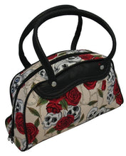Load image into Gallery viewer, Medium Skulls and Roses Bag (Various Colours) - Accessories
