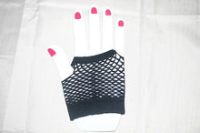 Load image into Gallery viewer, Black Fishnet Fingerless Gloves - Accessories