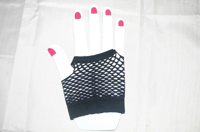 Black Fishnet Fingerless Gloves - Accessories