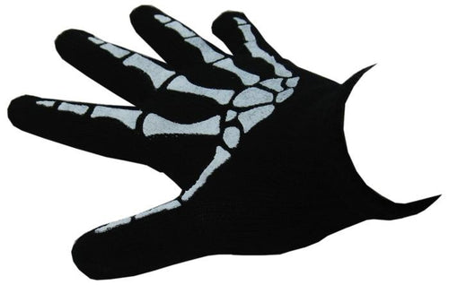 Black Gloves with Skeleton Design - Accessories