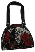 Load image into Gallery viewer, Small Skulls and Roses Bag (Various Colours) - Accessories