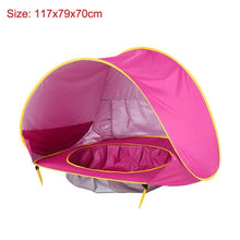 Load image into Gallery viewer, Baby Beach Tent Children Waterproof Pop Up sun Awning Tent UV-protecting Sunshelter with Pool Kid Outdoor Camping Sunshade Beach - 