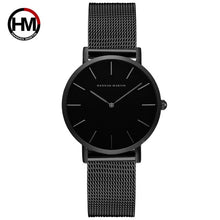 Load image into Gallery viewer, Japan Quartz Movement High Quality 36mm hannah Martin Women Stainless Steel Mesh Rose Gold Waterproof Ladies Watch Dropshipping - 