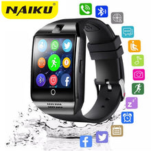 Load image into Gallery viewer, Bluetooth Smart Watch men Q18 With Camera Facebook Whatsapp Twitter Sync SMS Smartwatch Support SIM TF Card For IOS Android - 