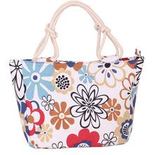 Load image into Gallery viewer, 2019 Fashion Folding Women Big Size Handbag Tote Ladies Casual Flower Printing Canvas Graffiti Shoulder Bag Beach Bolsa Feminina - 