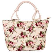 Load image into Gallery viewer, 2019 Fashion Folding Women Big Size Handbag Tote Ladies Casual Flower Printing Canvas Graffiti Shoulder Bag Beach Bolsa Feminina - 