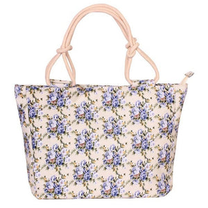 2019 Fashion Folding Women Big Size Handbag Tote Ladies Casual Flower Printing Canvas Graffiti Shoulder Bag Beach Bolsa Feminina - 