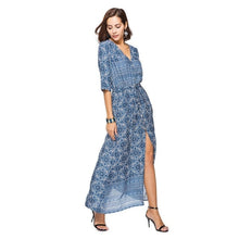 Load image into Gallery viewer, Summer 2019 Casual Sleeveless Maxi Dress Vintage Loose Women Clothes Beach Sexy Dress Fashion Elegant High Waist Long Dresses - 