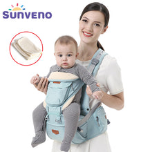 Load image into Gallery viewer, SUNVENO Ergonomic Baby Carrier Infant Baby Hipseat Waist Carrier Front Facing Ergonomic Kangaroo Sling for Baby Travel 0-36M - 